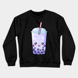 Kawaii Boba Tea Blue - Anime Shirt Crewneck Sweatshirt